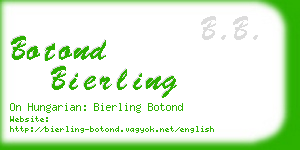 botond bierling business card